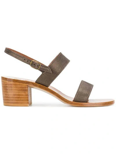 Kjacques Slingback Sandals In Brown