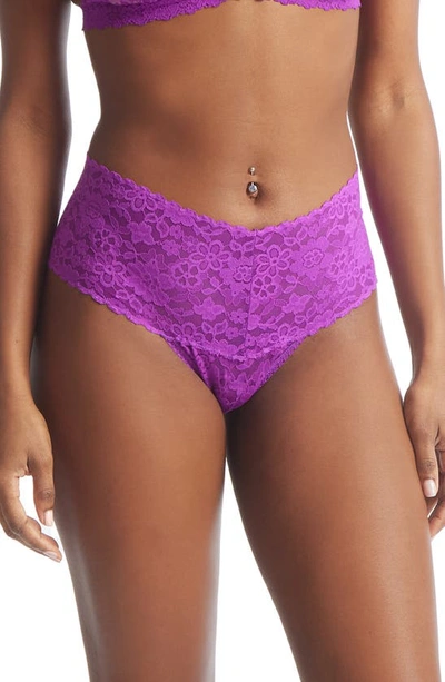 Hanky Panky Daily Lace™ Retro Thong In Multicolor