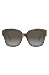 Fendi Oversized F Logo Acetate Cat-eye Sunglasses In Havana