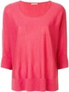 Hemisphere U-neck Jumper - Pink