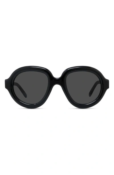 【LOEWE】Curvy round glasses Curvy round glasses in brown - Loewe | Mytheresa