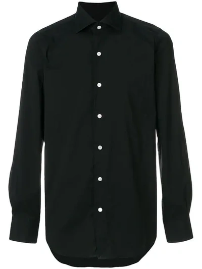 Finamore Napoli Finamore 1925 Napoli Long Sleeve Shirt - Black