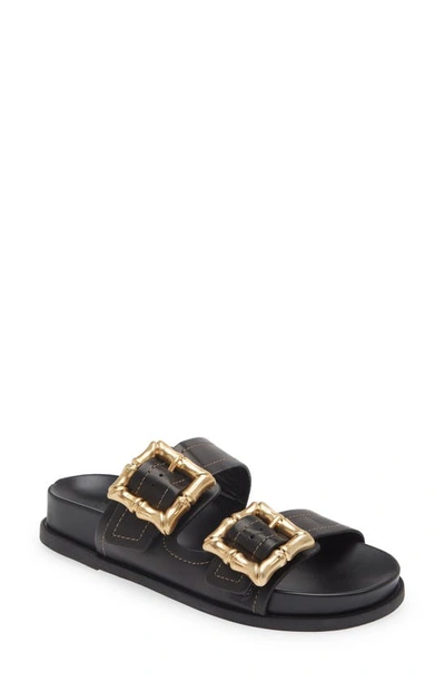 Schutz Enola Slide Sandal In Black