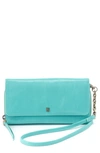 Hobo Rubie Leather Crossbody Bag In Light Aqua