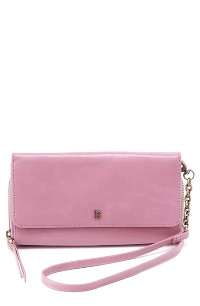 Hobo Rubie Leather Crossbody Bag In Lilac Rose