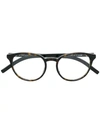 Dior Round Frame Tortoiseshell Effect Glasses In Brown