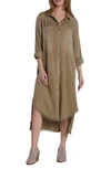 Wash Lab Denim Chill Out Shirtdress In Mushroom