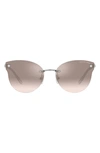 Michael Kors Astoria 59mm Gradient Butterfly Sunglasses In Silver