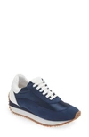 Navy Satin-Suede