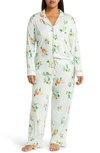 Nordstrom Moonlight Eco Pajamas In Green Morning Fruity Floral