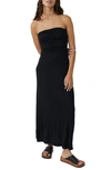 Free People Embrace Strapless Convertible Maxi Dress In Black