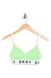 Dkny Women's Cozy Boyfriend Wirefree Push Up Bra In Jade