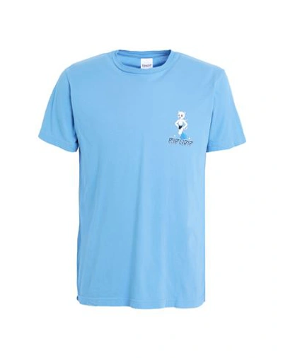 Ripndip Astroworld Tee Man T-shirt Azure Size Xl Cotton In Blue