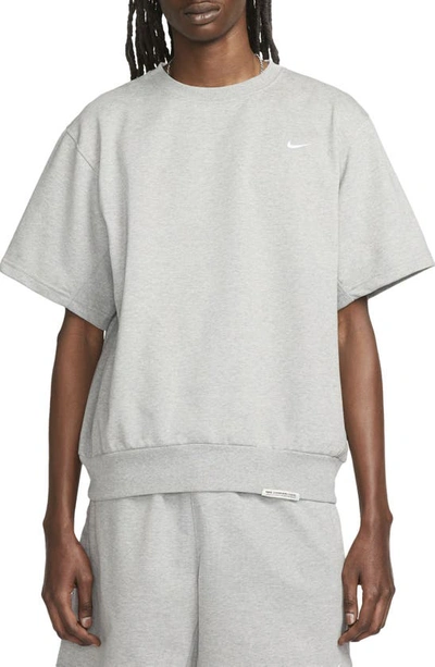 Nike Men's Dri-fit Standard Issue Short-sleeve Basketball Crew In Grey