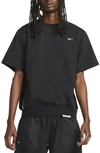 Nike Men's Dri-fit Standard Issue Short-sleeve Basketball Crew In Black