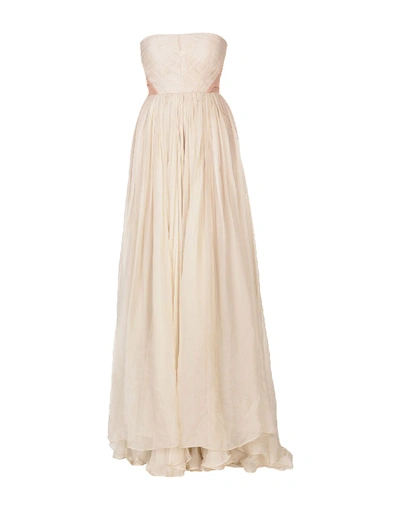 Maria Lucia Hohan Long Dresses In Beige