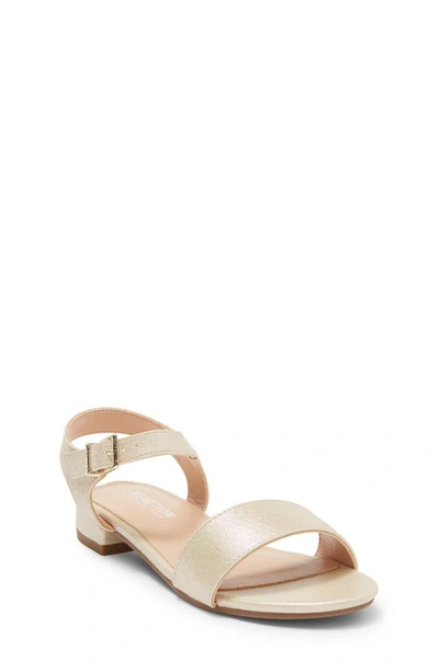 Kenneth Cole Kids' Bella Raine Sandal In Soft Gold