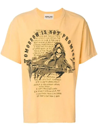 Warren Lotas Graphic T-shirt In Yellow