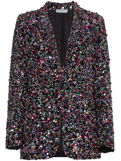 Beau Souci Single Breasted Sequin Jacket In Multicolour