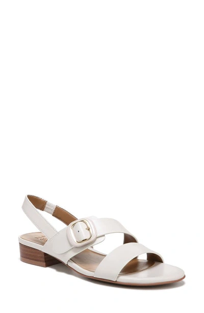 Naturalizer Meesha Slingback Sandals In White Faux Leather