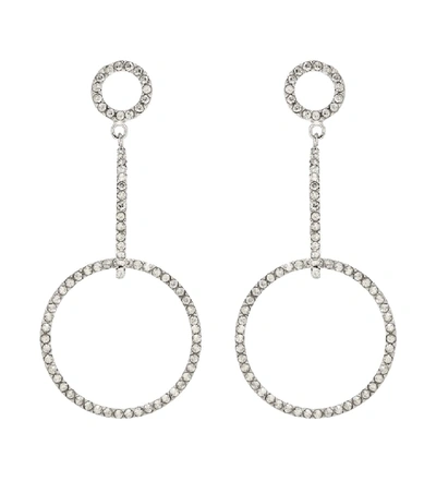 Isabel Marant Crystal-embellished Earrings In Silver