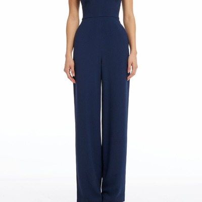 Dress The Population Sandra Jumpsuit In Blue