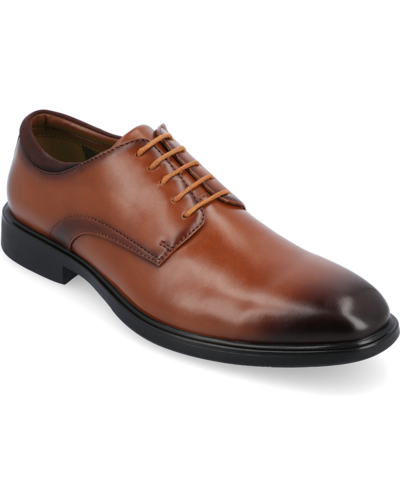 Vance Co. Men's Kimball Plain Toe Dress Shoes In Chestnut