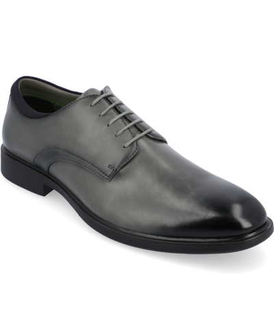 Vance Co. Men's Kimball Plain Toe Dress Shoes In Gray