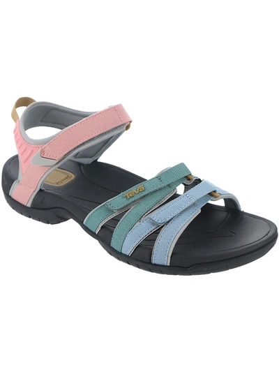 Teva Tirra Womens Contrast Trim Textured Sport Sandals In Multi