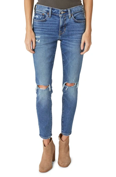 Lucky Brand Womens Mid Rise Medium Wash Skinny Jeans In Spellbound Dest