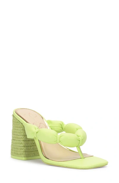 Jessica Simpson Women's Olimpio Square-toe Slip-on Thong Sandals In Daquiri Green