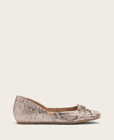 Gentle Souls By Kenneth Cole Sailor Leather Flat In Rose Gold