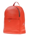 Emporio Armani Backpack & Fanny Pack In Orange