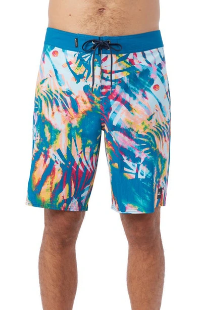 O'neill Hyperfreak Mysto Board Shorts In Blue Multi Color