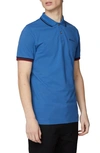 Ben Sherman Men's Signature Tipped Short-sleeve Polo Shirt In Blue