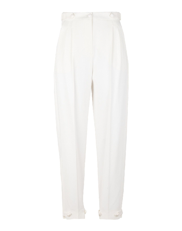 Emporio Armani Casual Pants In Ivory | ModeSens