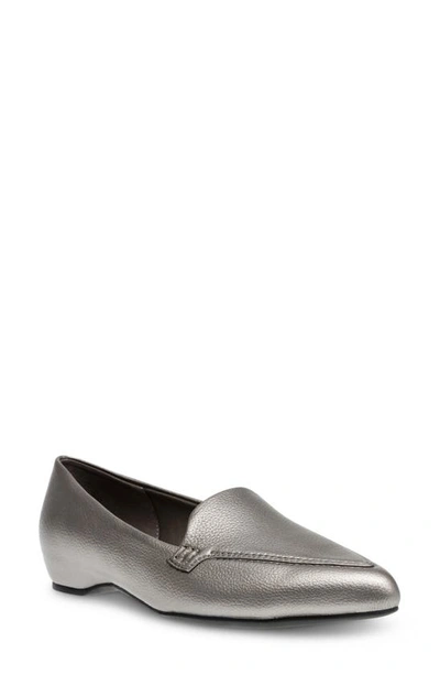 Anne Klein Women's Kia Pointed Toe Loafers In Pewter