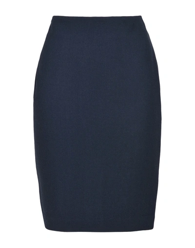 Armani Collezioni Midi Skirts In Dark Blue