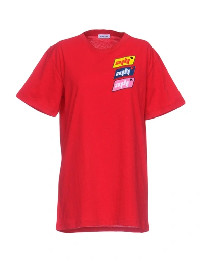 Au Jour Le Jour T-shirts In Red