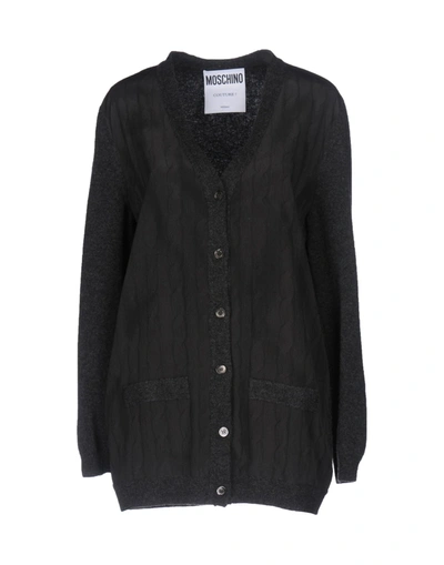 Moschino Cardigan In Steel Grey
