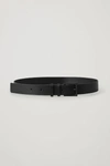 Cos Classic Leather Belt In Black