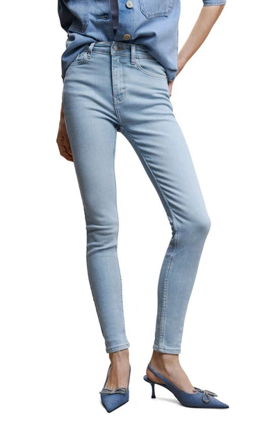 Mango Women's High-rise Skinny Jeans In Light Blue