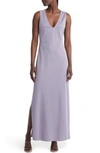 Open Edit Wear Two Ways Knit Midi Dress In Purple Ridge
