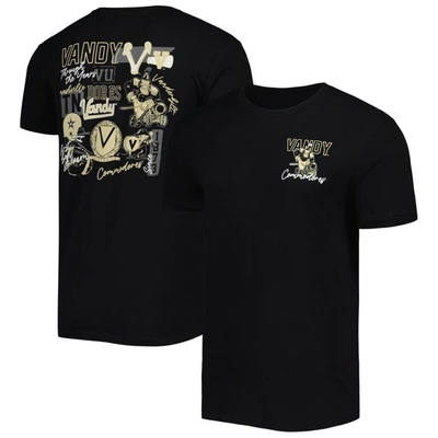 Image One Black Vanderbilt Commodores Vintage College Vault Through The Years Two-hit T-shirt