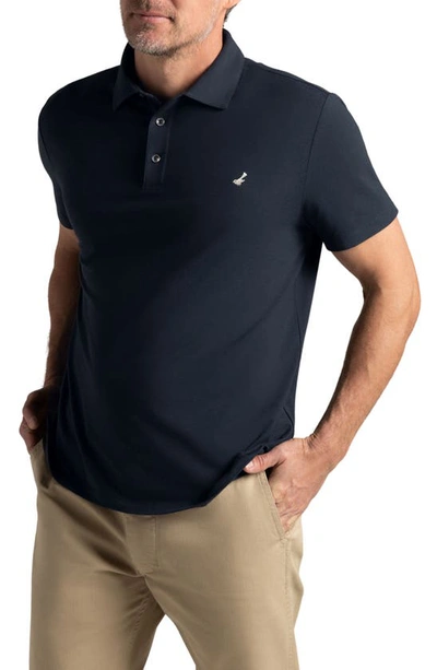 Hypernatural Mojave Classic Fit Pima Cotton Blend Golft Polo In Vulcan Navy