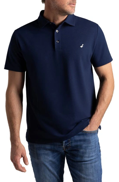 Hypernatural El Capitán Classic Fit Supima® Cotton Blend Piqué Golf Polo In Midnight Navy
