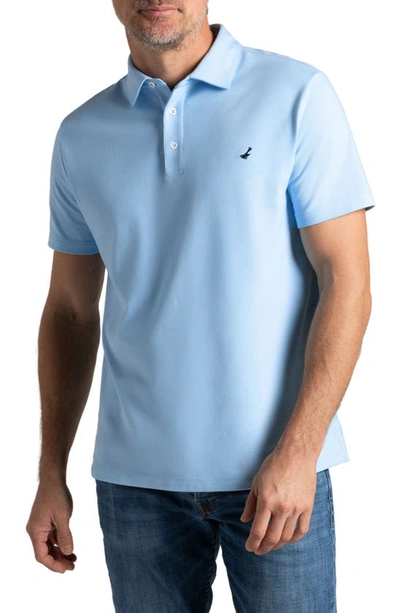 Hypernatural El Capitán Classic Fit Supima® Cotton Blend Piqué Golf Polo In Sky