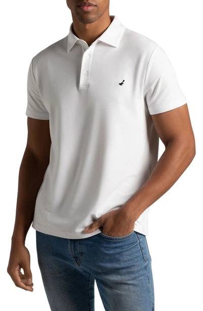 Hypernatural El Capitán Classic Fit Supima® Cotton Blend Piqué Golf Polo In White