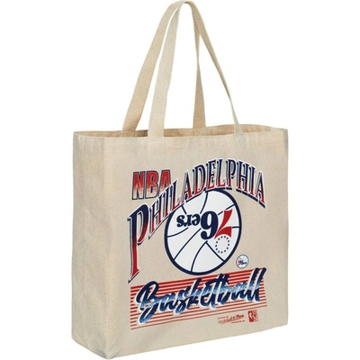 Mitchell & Ness Philadelphia 76ers Graphic Tote Bag In White