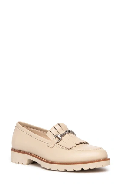 Nerogiardini Kiltie Leather Loafers In White